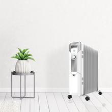 Radiateur bain d’huile 360º Ready Warm 5720 Space White. 11 éléments, faible consommation, 2500 W, 3 niveaux de puissance, protection contre la surchauffe et le renversement, roues et jusqu'à 20 m² de surface couverte.