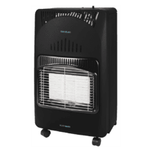 Ready Warm 4000 Slim Fold Estufa de gas con una potencia de hasta 4,2 kW, triple sistema de seguridad y bombona de gas con 15 kg de capacidad.