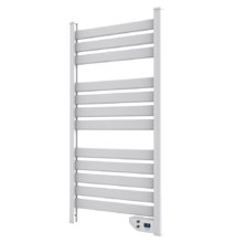 Ready Warm 9000 Twin Towel White energieeffizienter Badheizkörper Handtuchtrockner 500 W, IP24 2 Modi, Timer, LED-Anzeige, modernes Design, Installationskit