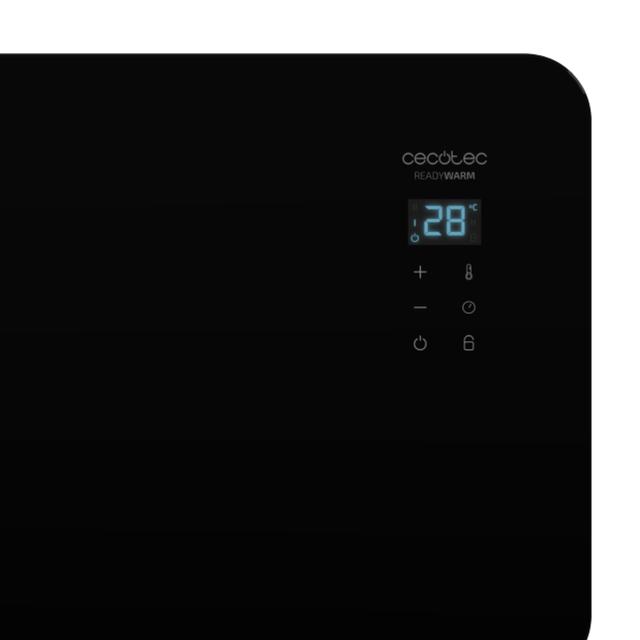 Ready Warm 6770 Crystal Connection Glasheizkörper. WiFi-Steuerung, einstellbarer Thermostat, Timer, Bodenständer, geeignet für Badezimmer (IP24), geräuschlos, 2000W
