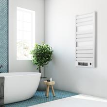 Sèche-serviettes électrique à faible consommation Ready Warm 9770 Ceramic Towel White. Chauffage en céramique incorporé, 2000 W, écran LED, télécommande, minuterie, IPX1, température réglable