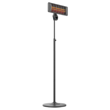 Calefactor de Exterior Ready Warm 8200 Power Quartz Smart. Calefactor halógeno de Cuarzo de pie o Pared, 2000 W, IP24, 2 Niveles de Potencia, Mando a Distancia, Temporizador, Cobertura 15 m2