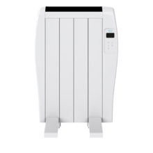 Radiateur électrique à faible consommation ReadyWarm 800 Thermal Connected avec 4 éléments, 600 W, mural ou sur pied, 3 modes, minuterie, télécommande, écran LED, contrôle via Wi-Fi, ultra-fin.