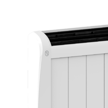 Radiateur électrique à faible consommation ReadyWarm 800 Thermal Connected avec 4 éléments, 600 W, mural ou sur pied, 3 modes, minuterie, télécommande, écran LED, contrôle via Wi-Fi, ultra-fin.