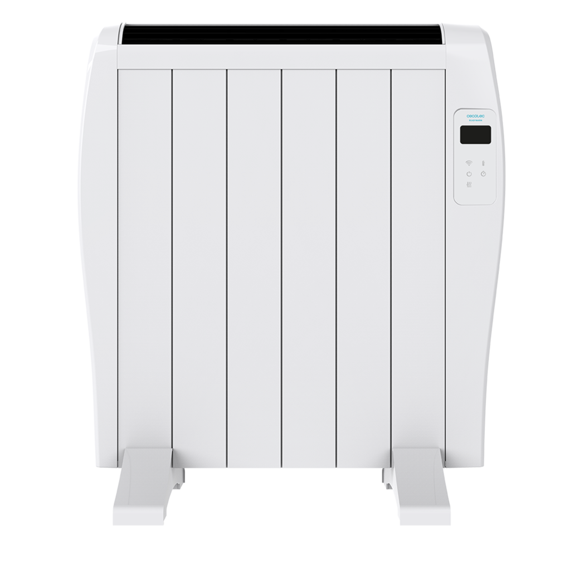 Radiateur électrique à faible consommation Ready Warm 1200 Thermal Connected. Avec 6 éléments, 900 W, mural ou sur pied, 3 modes, minuterie, télécommande, écran LED, contrôle via Wi-Fi, ultra-fin