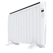 Radiateur électrique à faible consommation Ready Warm 2500 Thermal Connected. Avec 12 éléments, 2000 W, mural ou sur pied, 3 modes, minuterie, télécommande, écran LED, contrôle via Wi-Fi, ultra-fin