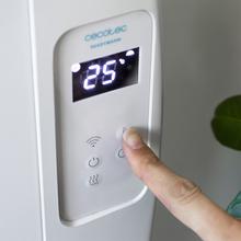 Ready Warm 2500 Thermal Connected. Radiador Eléctrico Bajo Consumo con 12 Elementos, 2000 W, De pared o pie, 3 Modos, Temporizador, Mando a Distancia, Pantalla LCD, Control por Wifi, Ultrafino