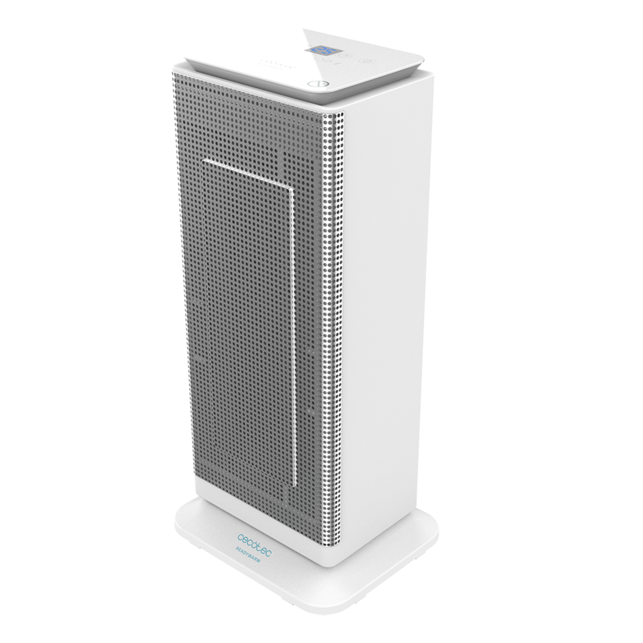 Calefactor Cerámico Ready Warm 6400 Ceramic Sky Smart. 2000 W, Pantalla LED Superior, 3 Modos de Funcionamiento, Temporizador 24h, Oscilación, Mando a Distancia