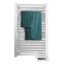Ready Warm 9100 Smart Towel White energieeffizienter Badheizkörper 500 W, LED-Anzeige, Touch Control, Timer, 3 Betriebsarten, 2 Sicherheitssysteme