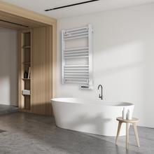 Ready Warm 9100 Smart Towel White de fluido con 500, pantalla LED, control táctil, programador semanal, 3 modos, temperatura seleccionable, y máxima seguridad con IP24.