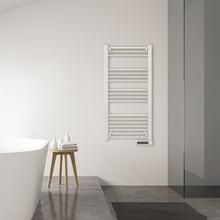 Ready Warm 9200 Smart Towel White de fluido con 750 W, pantalla LED, control táctil, programador semanal, 3 modos, temperatura seleccionable, y máxima seguridad con IP24.