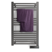 Scaldasalviette elettrico Ready Warm 9100 Smart Towel Steel. 500 W, display LED, controllo touch, timer, 3 modalità di funzionamento, uso ideale per bagni, 2 sistemi di sicurezza