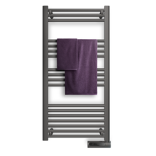 Sèche-serviettes électrique à faible consommation ReadyWarm 9200 Smart Towel Steel avec 750 W, écran LED, contrôle tactile, minuterie, 3 modes de fonctionnement et 2 systèmes de sécurité