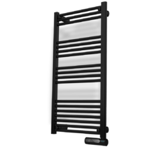 Ready Warm 9200 Smart Towel Black de fluido con 750 W, pantalla LED, control táctil, programador semanal, 3 modos, temperatura seleccionable, y máxima seguridad con IP24.