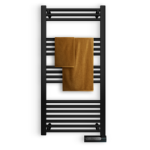 Elektrischer Badheizkörper ReadyWarm 9200 Smart Towel Black 750 W, LED-Anzeige, Touch Control, Timer, 3 Betriebsarten, 2 Sicherheitssysteme, Ideal für den Einsatz in Badezimmern