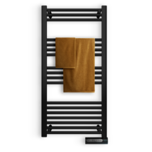 Ready Warm 9200 Smart Towel Black de fluido con 750 W, pantalla LED, control táctil, programador semanal, 3 modos, temperatura seleccionable, y máxima seguridad con IP24.