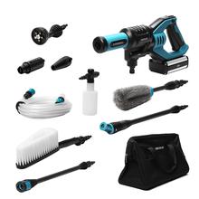 Idropulitrice HydroBoost 10200 Liberty Pro. Potenza 180 W, senza fili, pressione 24 bar, portata 180 l/h, regolatore di pressione, 55 min, flacone per sapone, kit di accessori, custodia da viaggio