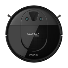 Conga 2690 robot aspirateur et nettoie-sols, iTech Camera 360, il nettoie le sol, aspire et balaie en même temps, application avec carte, nettoyage En un point par zones et zone restreinte, 2700 Pa, Alexa et Google Assistant