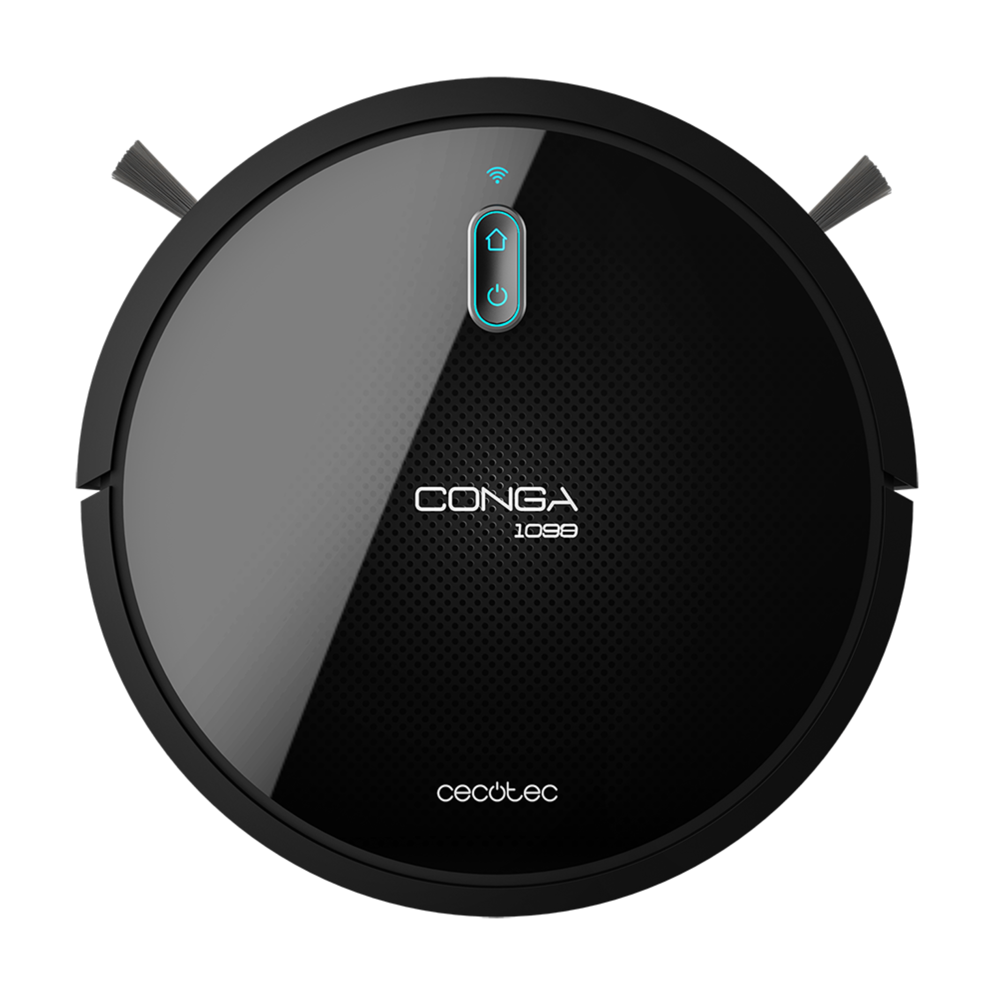 Conga Serie 1099 Connected Saugroboter 1400 Pa, Staubsauger, Kehrer, Mopp, Wischmopp, Haustierbürste, Fernbedienung, kompatibel mit Alexa und Google Home, magnetische Wand