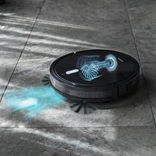 Robot aspirateur Conga série 1099 Connected. 1400 Pa, il aspire, balaie, passe la serpillière, brosse spéciale pour les poils d'animaux, télécommande, compatible avec Alexa et Google Home, mur magnétique