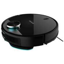 Robot aspirateur Conga série 3290 Titanium. 2300 Pa, gestion et édition des pièces, application, jusqu'à 5 cartes, il aspire, balaie, nettoie le sol et passe la serpillière, Alexa et Google Home.