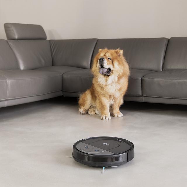 Robot aspirapolvere e lavapavimenti Conga 2290 Panoramic, iTech telecamera 360, lava, aspira e spazza allo stesso tempo, aspirazione 2700 Pa, app con mappa interattiva, spazzola per pelo di animali, Alexa & Google Assistant