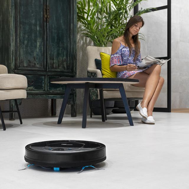 Conga 2290 Panoramic Saug und Wischer Roboter,  iTech Camera 360, schrubbt, saugt und fegt gleichzeitig, App mit interaktiver Karte, Saugleistung bis zu 2700 Pa, Haustierbürste, Alexa & Google Assistant