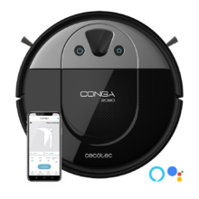 Conga 2090 Vision Staubsaug- und -Wischroboter, iTech 360° Kamera, schrubbt, saugt und wischt gleichzeitig, interaktive Karten-App, Punkt- und Flächenreinigung, 2700 Pa, Alexa & Google Assistant