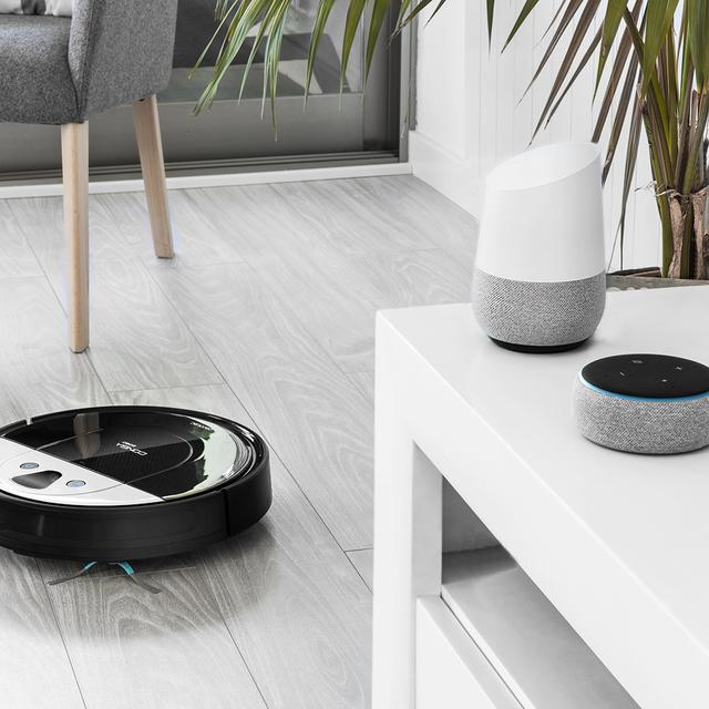 Conga 2090 Vision Staubsaug- und -Wischroboter, iTech 360° Kamera, schrubbt, saugt und wischt gleichzeitig, interaktive Karten-App, Punkt- und Flächenreinigung, 2700 Pa, Alexa & Google Assistant