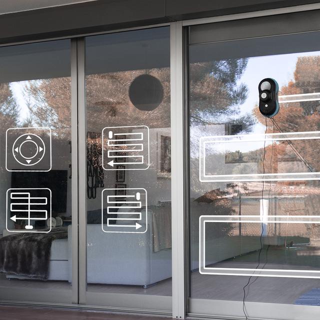 Robot nettoie-vitres Conga WinDroid 870 Connected, iTechWin 4.0, navigation intelligente, détection des bords des fenêtres, App Control, système de sécurité et 4 modes de nettoyage