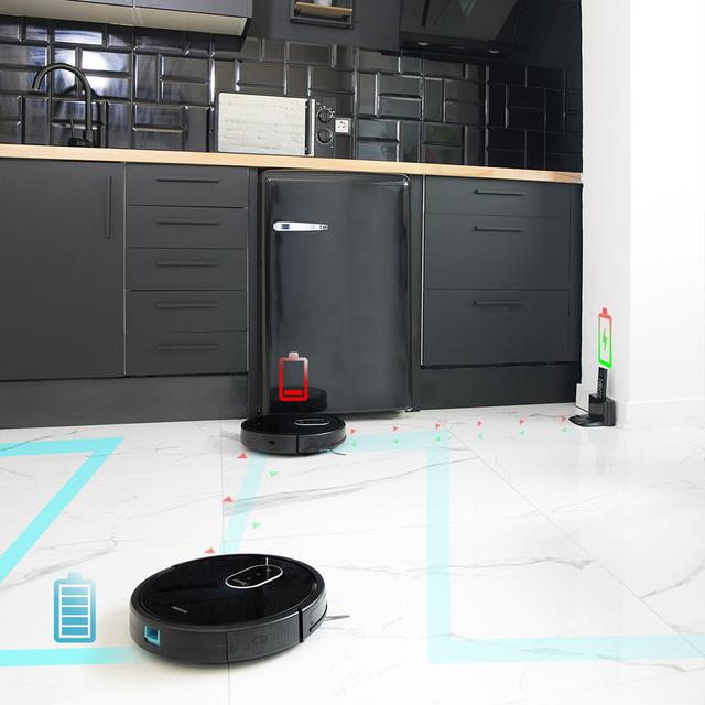 Robot Aspirador y fregasuelos Conga 1790 Ultra. iTech SmartGyro, friega, aspira y Barre a la Vez, 2100Pa, App con Mapa, Cepillo para Mascotas, Alexa & Google Assistant