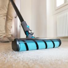Aspirateur-balai sans fil Conga Rockstar 700 X-Treme. Sans sacs, 430 W de puissance et 24 kPa, 3 en 1 : vertical, balai et à main, avec moteur numérique, mode Auto, tube flexible et jusqu'à 65 minutes d'autonomie.