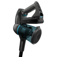 Aspirateur-balai sans fil Conga Rockstar 700 X-Treme. Sans sacs, 430 W de puissance et 24 kPa, 3 en 1 : vertical, balai et à main, avec moteur numérique, mode Auto, tube flexible et jusqu'à 65 minutes d'autonomie.