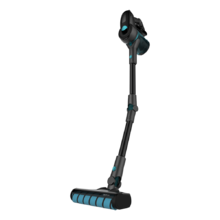 Aspirateur-balai sans fil Conga Rockstar 700 Ultimate ErgoFlex. Sans sacs, 430 W et 24 kPa, 3 en 1 : vertical, balai et à main, avec moteur Digital Brushless, tube flexible, jusqu'à 65 minutes d'autonomie et 7 accessoires