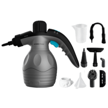 Pulitrice a vapore portatile HydroSteam 1030 Active. Potenza massima 1000 W, serbatoio di 350 ml, 3 bar di pressione, 30 g/min portata di vapore