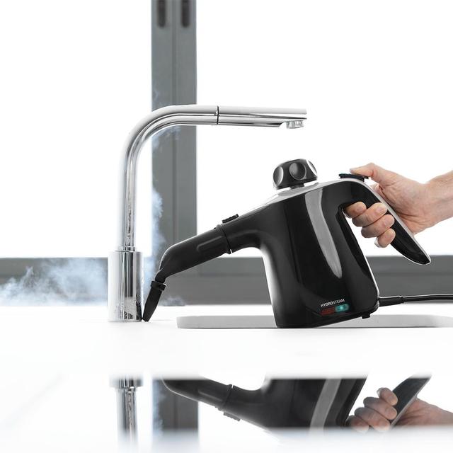 HydroSteam 1040 Active&Soap Limpiador de vapor con potencia máxima de hasta 1100 W. Limpia y desinfecta todo para un acabado perfecto. Depósito de 450 ml. 3,5 bares de presión y 40 g/min de caudal de vapor.