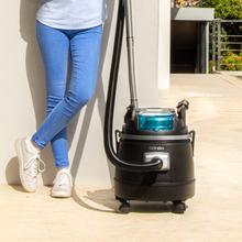 Aspirateur de solides et de liquides avec une batterie et un moteur numérique sans balayettes Digital Brushless. 200 W de puissance maximale et jusqu’à 18 kPa de pouvoir d’aspiration. Réservoir avec 20 L de capacité. Jusqu’à 45 minutes d’autonomie.