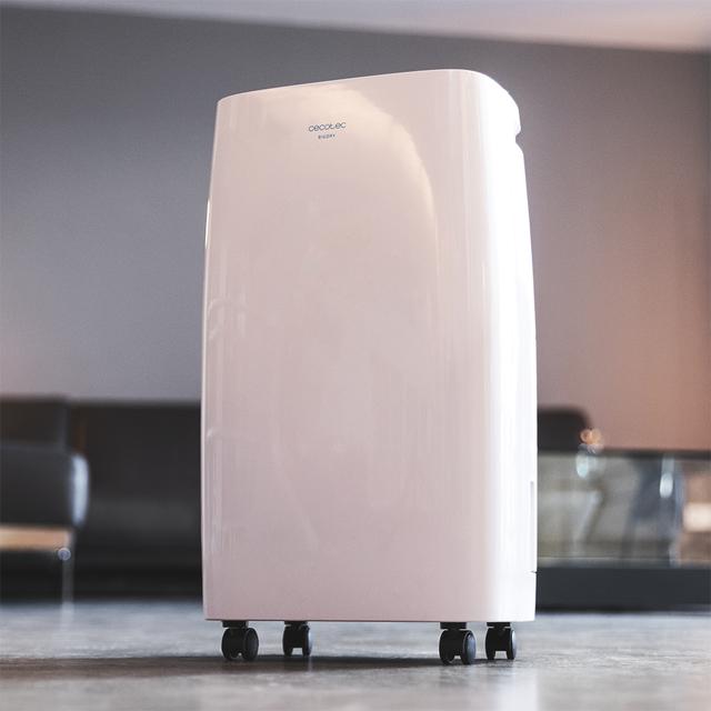 Déshumidificateur Big Dry 4000 Expert. Minuterie 24 h, 10 L/jour, réservoir amovible de 2,5 L, 105 m³/h de surface couverte, gaz R290, silencieux, humidité 40 % à 80 %, écran LED et auto-déconnexion