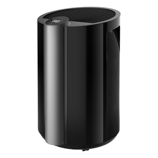 Déshumidificateur Big Dry 9000 Professional Black. Minuterie 12 h, 20 L/jour, réservoir amovible de 4,5 L, 250 m³/h de surface couverte, gaz R290, silencieux, humidité 40 % à 80 % et écran LED