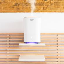 BreezeCare 3500 Warm. Humidificador con Depósito 5,5 litros, Humidificación 400 ml/h, Filtro cerámico, Cobertura hasta 35 m2, Autonomía hasta 22h, 3 Velocidades, Temporizador