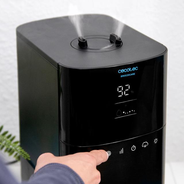 Humidificateur BreezeCare 4000 Connected Réservoir 6 litres, humidification 400 ml/h, contrôle Wi-fi, fonction Plasma, jusqu'à 40 m2, contrôle tactile