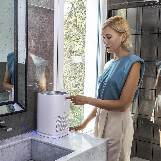 TotalPure 1500 Connected Luftreiniger 26 W, 100 CADR, 3 Filterstufen, Wi-fi-Steuerung, 2 Betriebsmodi, PM 2.5-Sensor, Erfassungsbereich 40 m3