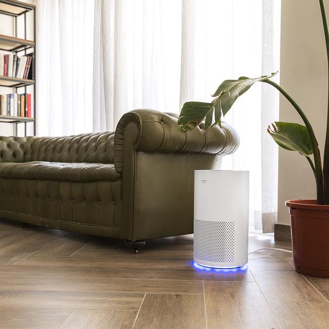 Purificateur d’air TotalPure 2000 Connected. 160 CADR, 3 étapes de filtrage, contrôle Wi-Fi, capteur PM 2.5, surface couverte 50 m3, ionisation, minuterie, puissance 50 W