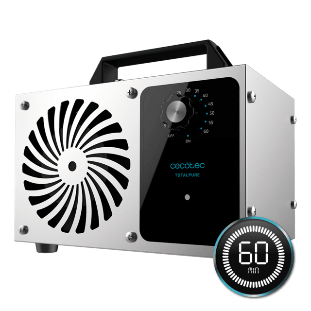 Generatore di ozono TotalPure 4000 Ozone.120 Wdi potenza, Pulisce 28 g/ora, Timer, Spegnimento automatico, Copertura fino a 100 m2, Facile da usare, Facile da trasportare
