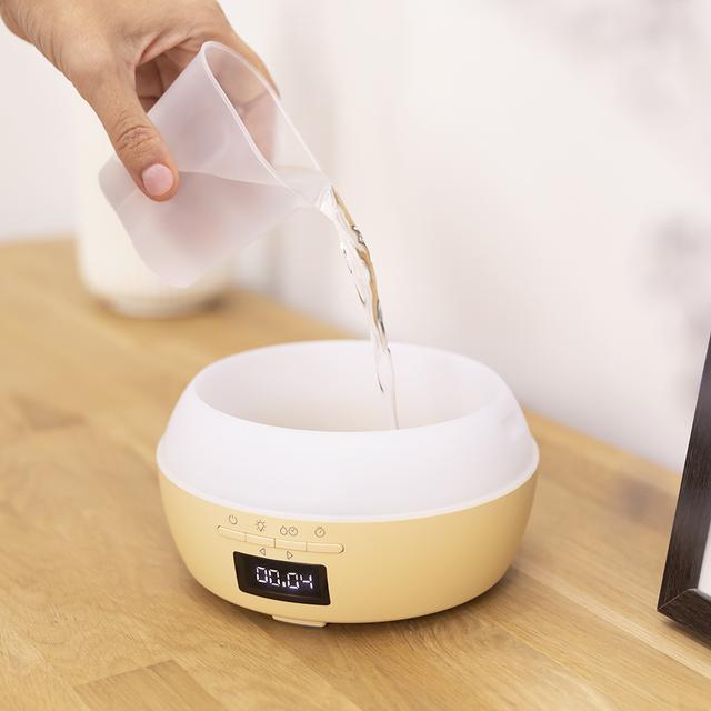 Diffusore di aromi PureAroma 550 Connected SunLight. Capacità 500 ml, display LED, vivavoce, controllo via bluetooth, app, timer 12 h, 3 modalità di funzionamento, copertura 30 m²