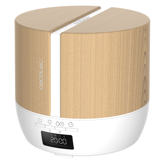 PureAroma 550 Connected White Woody Aromadiffusor. Inhalt 500ml, LED-Anzeige, Lautsprecher, Bluetooth-Steuerung, App, 12h-Timer, 3 Betriebsarten, Reichweite 30m2.