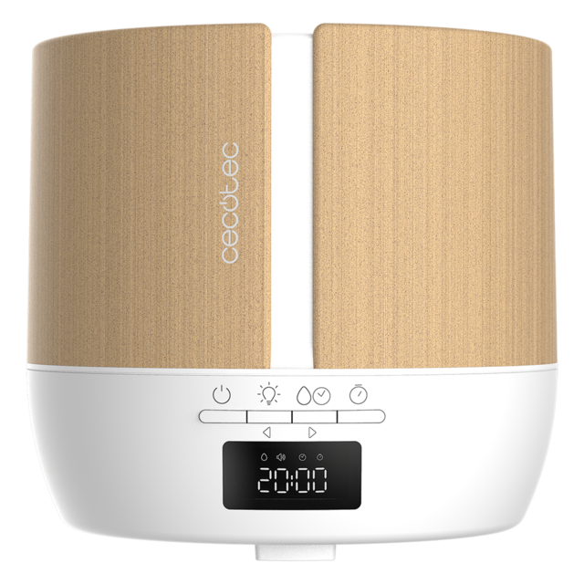 PureAroma 550 Connected White Woody Aromadiffusor. Inhalt 500ml, LED-Anzeige, Lautsprecher, Bluetooth-Steuerung, App, 12h-Timer, 3 Betriebsarten, Reichweite 30m2.