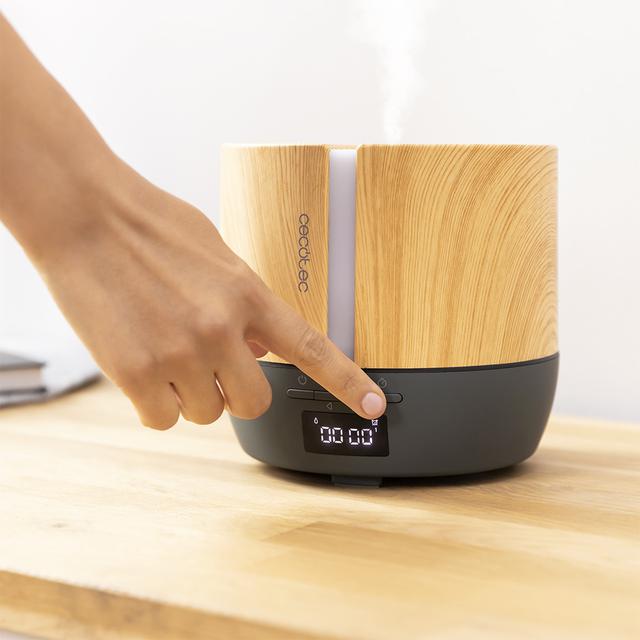 Diffusore di aromi PureAroma 550 Connected Grey Woody Capacità 500 ml, display LED, vivavoce, controllo via bluetooth, app, timer 12 h, 3 modalità di funzionamento, copertura 30 m²