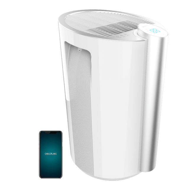 BigDry 9000 Professional Connected Cyber. Deshumidificador con Temporizador 12h, 20L/día, Depósito extraíble 4,5L, Cobertura 250 m3/h, Gas R290, Silencioso, Ajuste Humedad, Control Wifi