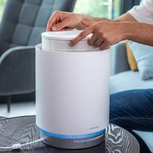 Purificateur d’air à faible consommation TotalPure 1400 Style. 16 W de puissance, 130 CADR, 3 étapes de filtrage, minuterie, moteur DC, 3 vitesses, 40 m³ de surface couverte.